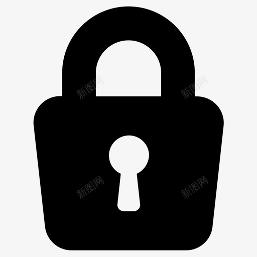 隐私锁挂锁图标svg_新图网 https://ixintu.com 安全 密码 挂锁 隐私