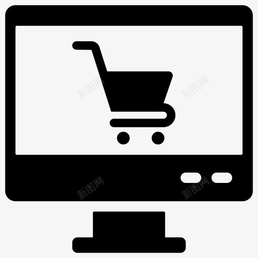 网上购物电子商务电子商店图标svg_新图网 https://ixintu.com 商店 图标 字形 星期五 电子 电子商务 网上购物 购物网站 黑色