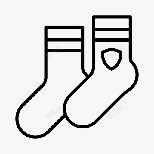 袜子学术教育图标svg_新图网 https://ixintu.com 制服 学习 学术 学校 教育 袜子