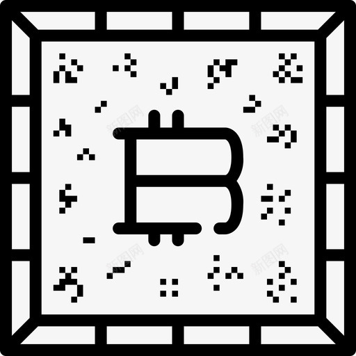 比特币比特币106线性图标svg_新图网 https://ixintu.com 比特币 比特币106 线性