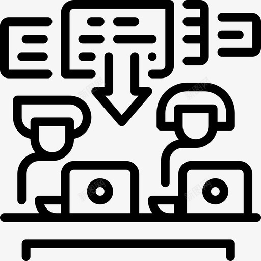 学生在线教育10直系图标svg_新图网 https://ixintu.com 在线教育 学生 直系
