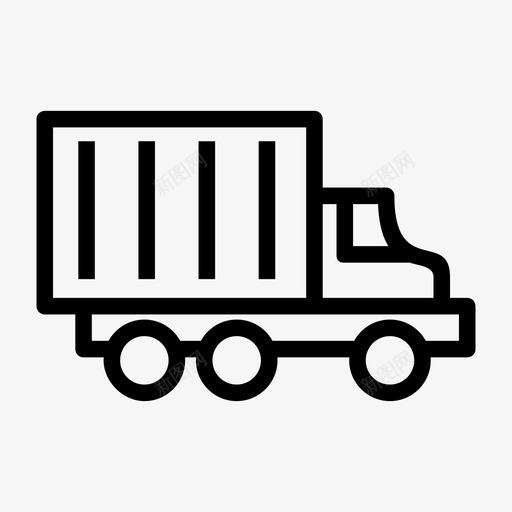 卡车货物公路图标svg_新图网 https://ixintu.com 公路 卡车 货物 车辆 运输