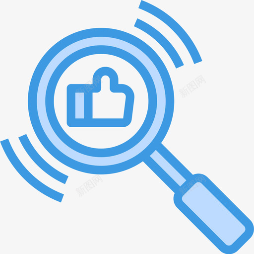 搜索社交网络21蓝色图标svg_新图网 https://ixintu.com 搜索 社交 网络 蓝色