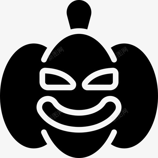南瓜万圣节112填充图标svg_新图网 https://ixintu.com 万圣节 南瓜 填充