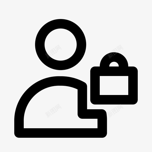 用户锁界面用户界面图标svg_新图网 https://ixintu.com 用户 用户界面 界面 集合