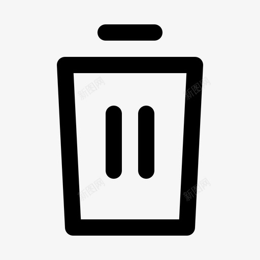 垃圾接口回收站图标svg_新图网 https://ixintu.com 回收站 垃圾 接口 收集