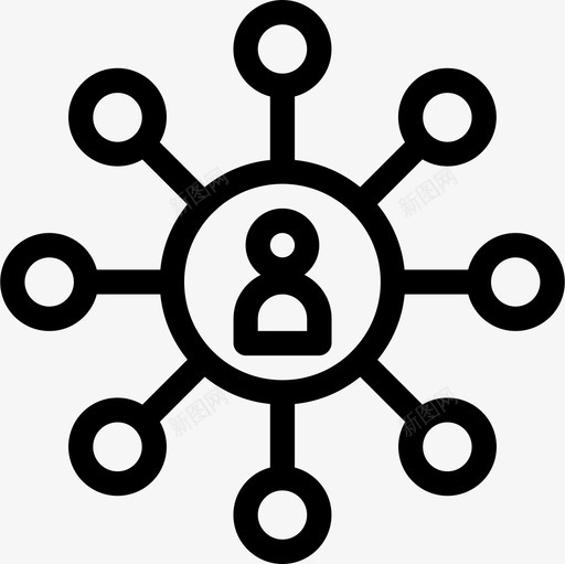 商业网络产品图标svg_新图网 https://ixintu.com 产品 商业 用户 网络 金融