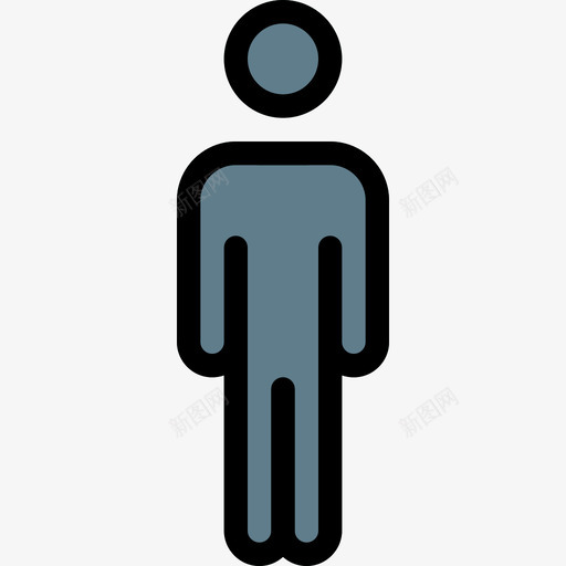 人象形图4线颜色图标svg_新图网 https://ixintu.com 形图 象形 颜色