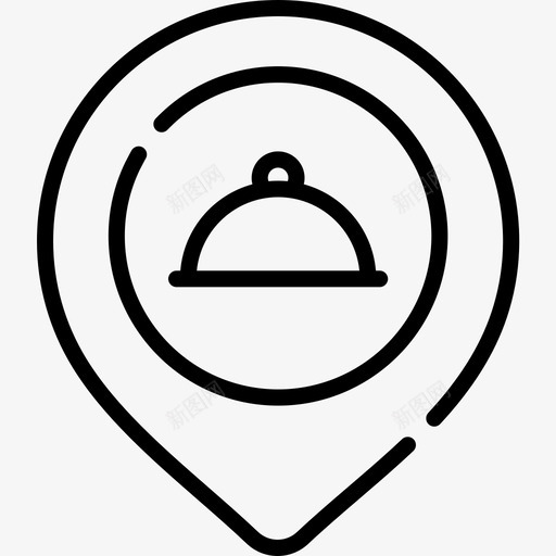 Cloche食物输送43直线型图标svg_新图网 https://ixintu.com Cloche 直线 线型 输送 食物