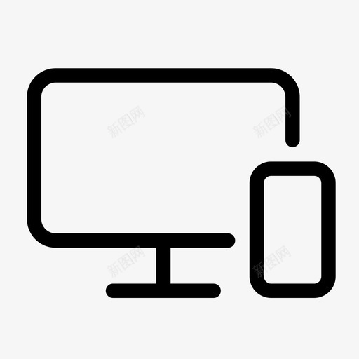 设备计算机电话图标svg_新图网 https://ixintu.com 智能手机 电话 计算机 设备