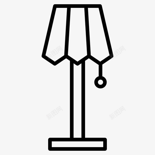 灯具家具家居装饰图标svg_新图网 https://ixintu.com 内饰 家具 家居装饰 灯具