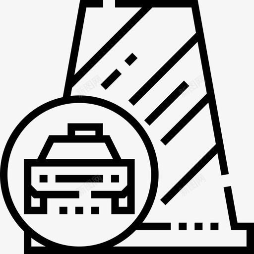 圆锥驾校17直线图标svg_新图网 https://ixintu.com 圆锥 直线 驾校17