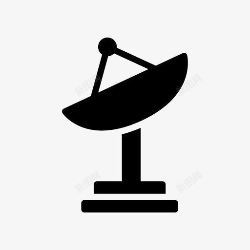 卫星天线抛物线图标svg_新图网 https://ixintu.com 卫星 卫星标志 天线 太空 抛物线 雷达