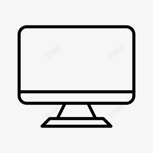 电脑台式机imac图标svg_新图网 https://ixintu.com UuxEssential imac 台式机 显示器 电脑