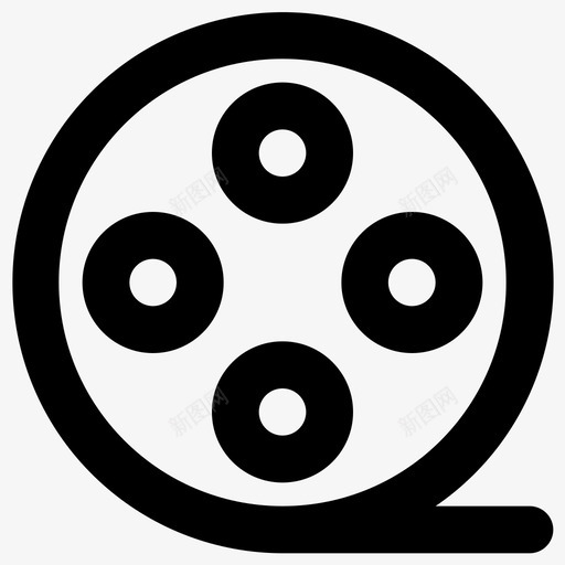 电影卷电影多媒体图标svg_新图网 https://ixintu.com 2倍 多媒体 用户界面 电影 视频