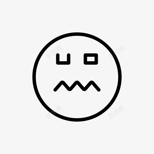 表情喜怒无常紧张图标svg_新图网 https://ixintu.com 喜怒无常 担心 紧张 表情