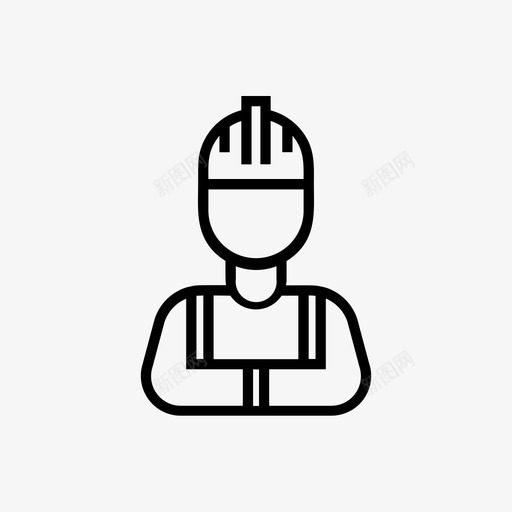 建筑工人建造师工程师图标svg_新图网 https://ixintu.com 工人 工程师 建筑 建筑工 建造 苦工