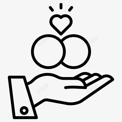 婚礼庆典聚会图标svg_新图网 https://ixintu.com 婚礼 庆典 结婚戒指 聚会