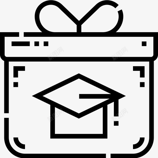 礼物毕业10直系图标svg_新图网 https://ixintu.com 毕业 直系 礼物