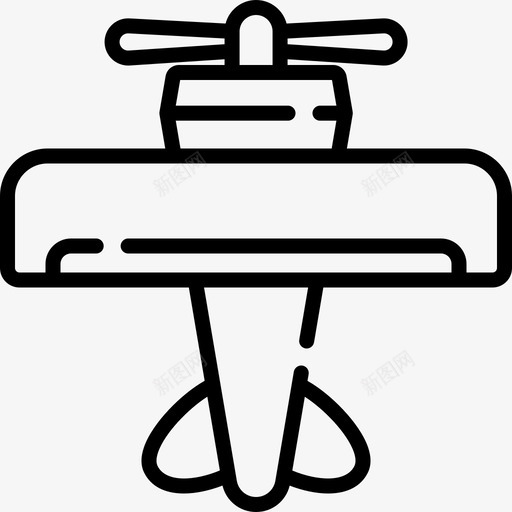 飞机圣诞玩具9直线型图标svg_新图网 https://ixintu.com 圣诞 玩具 直线 线型 飞机
