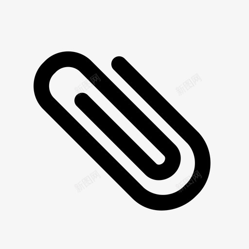 回形针文件接口收集图标svg_新图网 https://ixintu.com 回形针 接口收集 文件