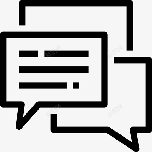 泡泡演讲聊天谈话图标svg_新图网 https://ixintu.com 交流 商务 泡泡 演讲 聊天 谈话