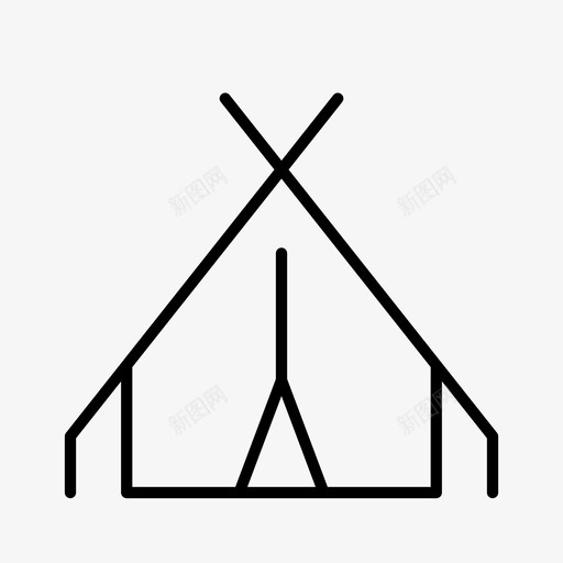 军队营地帐篷图标svg_新图网 https://ixintu.com 军队 帐篷 营地
