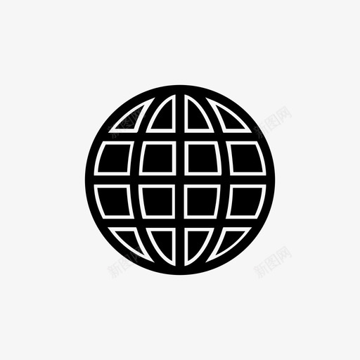 网络浏览全球图标svg_新图网 https://ixintu.com 互联网 全球 浏览 网站 网络