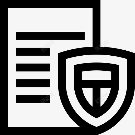 文件安全86线性图标svg_新图网 https://ixintu.com 安全86 文件 线性
