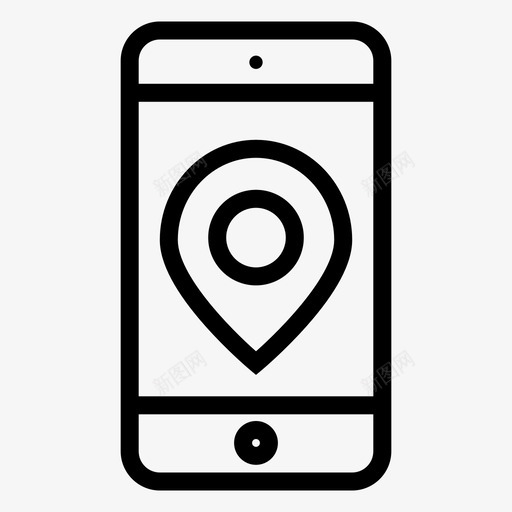 移动地图位置地图pin图标svg_新图网 https://ixintu.com 位置 地图pin 手机图标 移动地图 移动地图pin