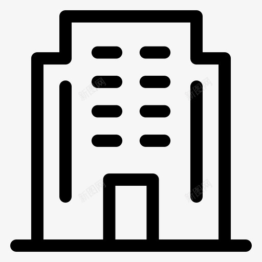 公寓大楼商务图标svg_新图网 https://ixintu.com 公寓 办公室 商业概要 商务 大楼 酒店