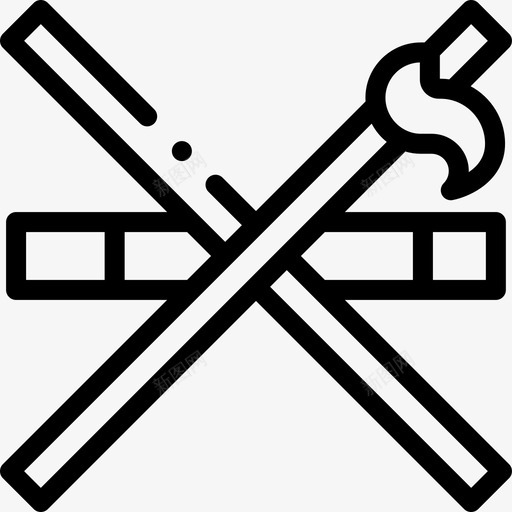香烟公共交通21直线型图标svg_新图网 https://ixintu.com 交通 公共 直线 线型 香烟