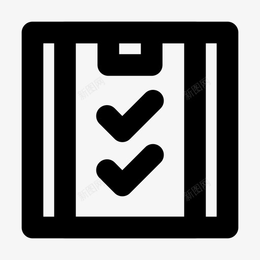 列表业务管理图标svg_新图网 https://ixintu.com 业务 业务管理 列表 日程表 管理 订单 黑色