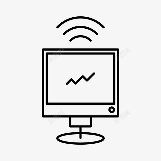 计算机商业图表图标svg_新图网 https://ixintu.com 商业 图表 监视器 计算机 金融