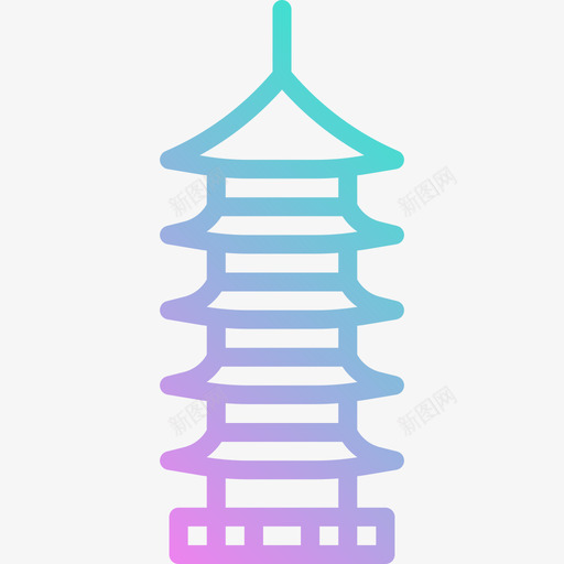 宝塔中国59坡度图标svg_新图网 https://ixintu.com 中国 坡度 宝塔