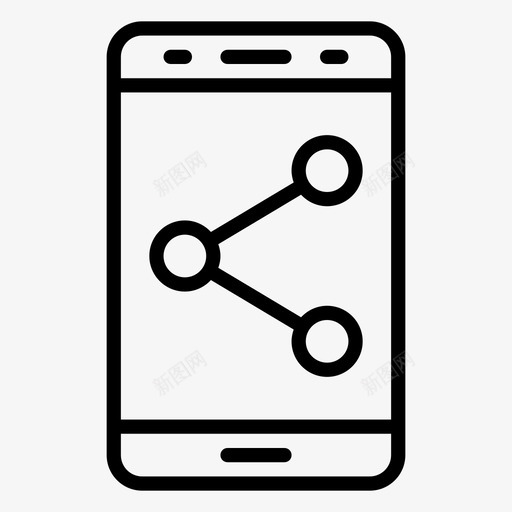 共享电话连接共享图标svg_新图网 https://ixintu.com 传输 共享 技术 电话 营销 连接