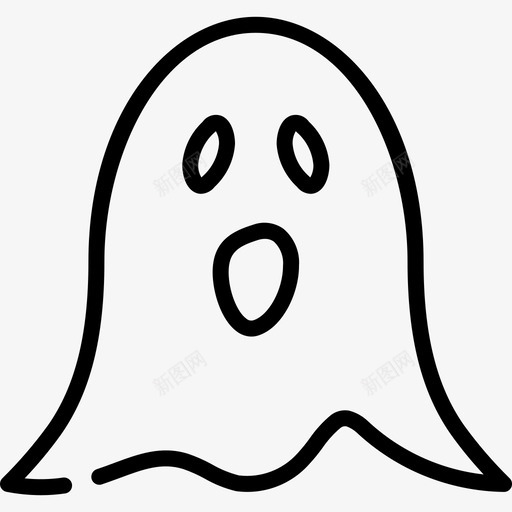 鬼魂万圣节恐怖图标svg_新图网 https://ixintu.com 万圣节 幽灵 恐怖 鬼魂