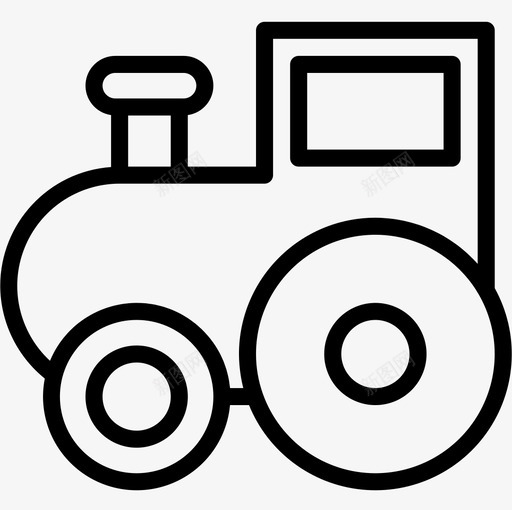 火车玩具7直线型图标svg_新图网 https://ixintu.com 火车 玩具 直线 线型