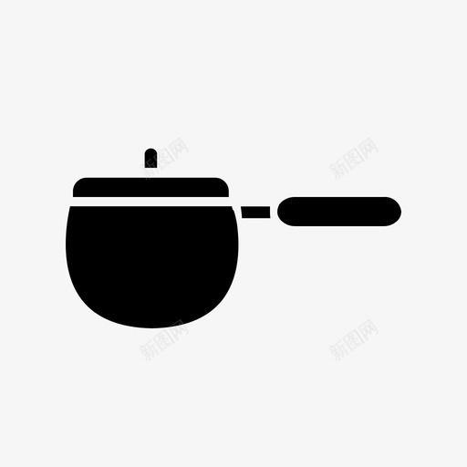 锅烹饪油炸图标svg_新图网 https://ixintu.com 厨房 厨房电器 平底锅 油炸 烹饪 系列