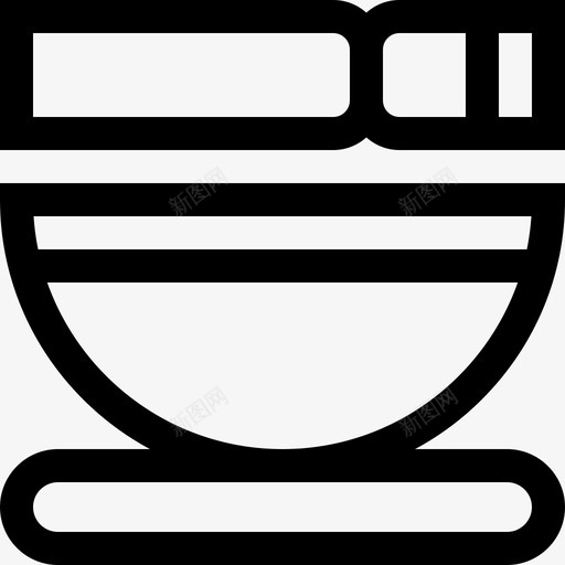 唱碗精神17直线图标svg_新图网 https://ixintu.com 唱碗 直线 精神17
