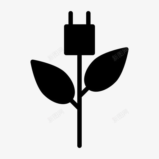 生态电力能源环境图标svg_新图网 https://ixintu.com 环境 生态环境 生态电力 电力 能源