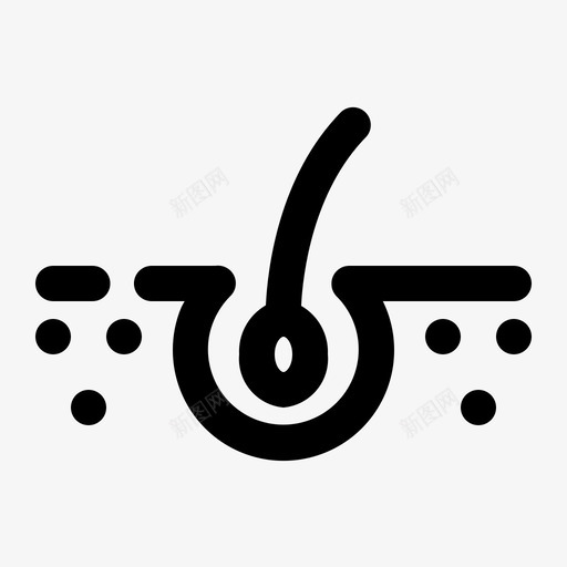 皮肤皮肤科表皮头发图标svg_新图网 https://ixintu.com 医院 头发 皮肤皮肤科 表皮