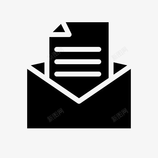信件电子邮件新闻图标svg_新图网 https://ixintu.com 信件 报纸 收集 新闻 电子邮件 通讯