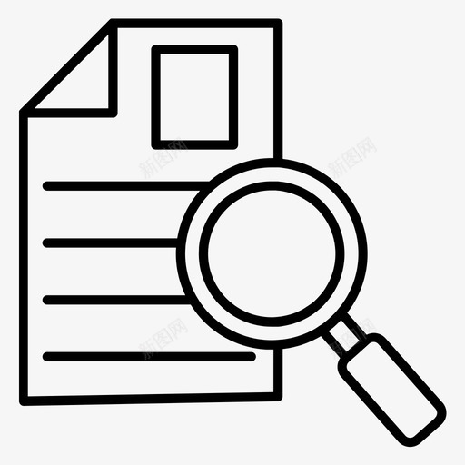 搜索分析商业图标svg_新图网 https://ixintu.com 分析 商业 商业概要 搜索 放大镜 教育