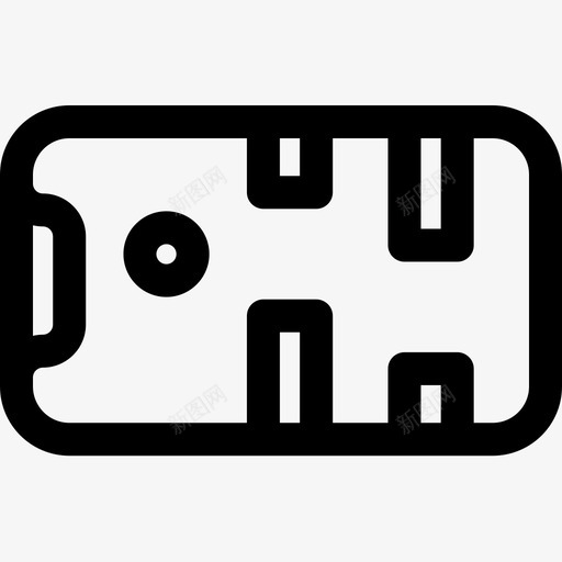 手机游戏69线性图标svg_新图网 https://ixintu.com 手机 游戏69 线性