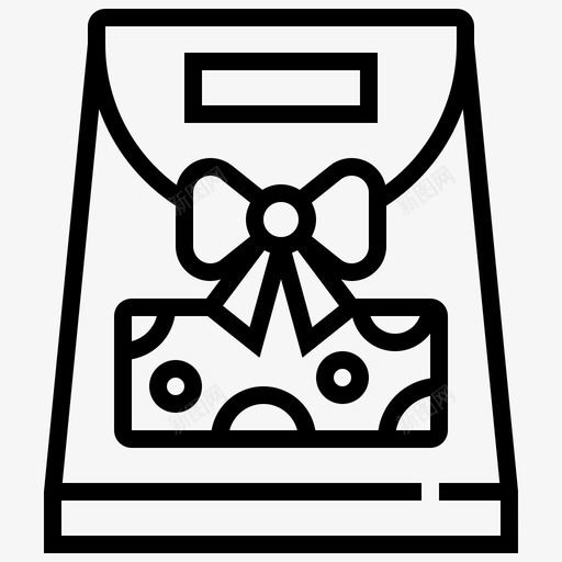 包礼物新的图标svg_新图网 https://ixintu.com 年份 新的 礼物 系列 纪念品