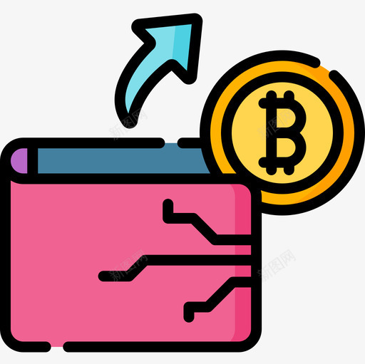 钱包加密货币62线性颜色图标svg_新图网 https://ixintu.com 加密 线性 货币 钱包 颜色