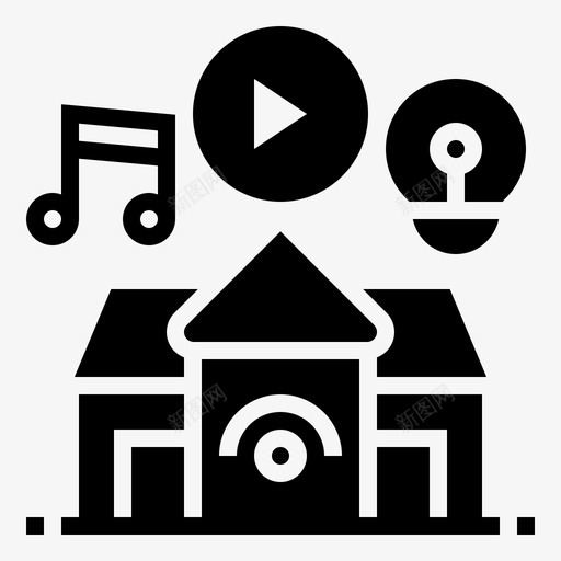 家庭自动化互联网物联网图标svg_新图网 https://ixintu.com 互联网 家庭自动化 智能家居字形 物联网 社交