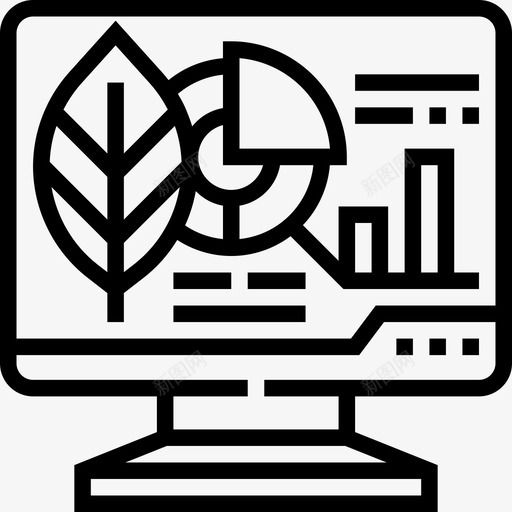 数据生物技术2线性图标svg_新图网 https://ixintu.com 数据 生物技术 线性