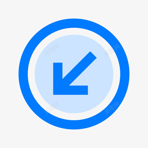 交通信号交通标志12蓝色图标svg_新图网 https://ixintu.com 交通 交通标志 信号 蓝色
